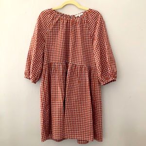 Madewell Easy Gingham Dress NWT